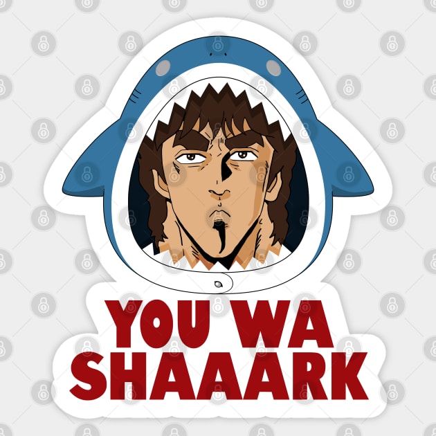 You Wa Shaaark Sticker by CCDesign